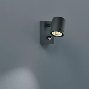 Buitenlamp Helestra Part Antraciet met Bewegingsmelder