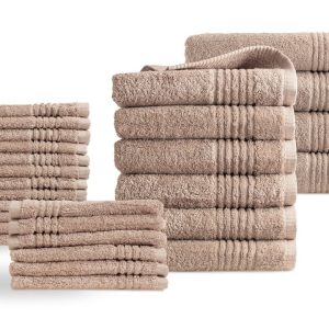 Handdoeken 22 delig set – Supreme Collectie – sand