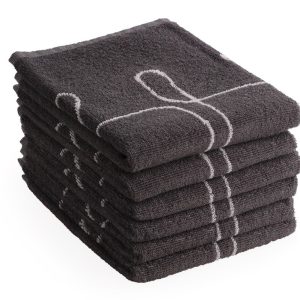 Keukendoek hip bestek – 6 stuks – 50×50 – grijs
