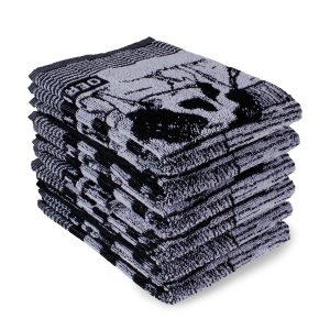 Keukendoek boerderij – 6 stuks – 50×50 – zwart