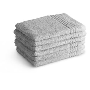 Washandjes Supreme Collectie – 6 stuks – 16×21 – lichtgrijs