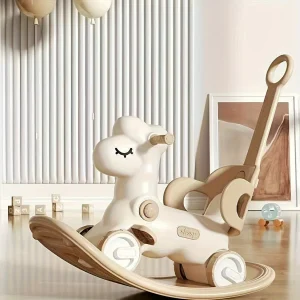 2-in-1 Baby Schommelpaard en Loopfiets - Veilig en Leuk Speelgoed