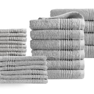 Handdoeken 22 delig set – Supreme Collectie – lichtgrijs