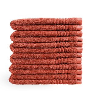Gastendoek Supreme Collectie – 6 stuks – 30×50 – terracotta