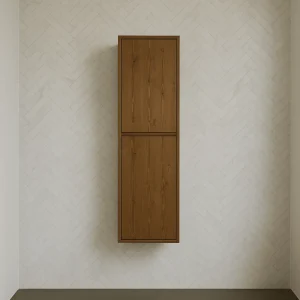 Badkamerkast zwevend massief vuren 2 softclose deuren | Amsterdam