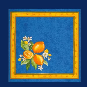 Servet: Citroentjes uit Menton – Blauw