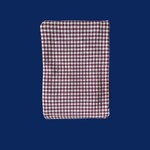 Beddengoed: 1-persoons dekbedhoes boerenbont – Donkerrood