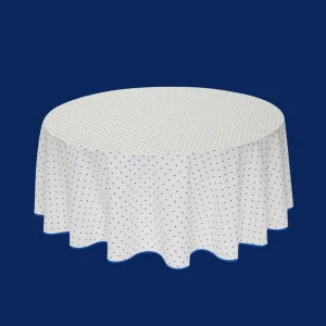 Rond tafelkleed: Ramatuelle – Wit Blauw
