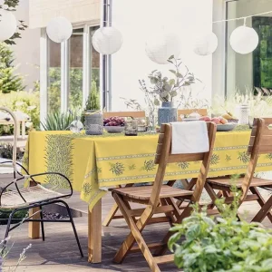 Frans tafelkleed: Lavendel – Geel