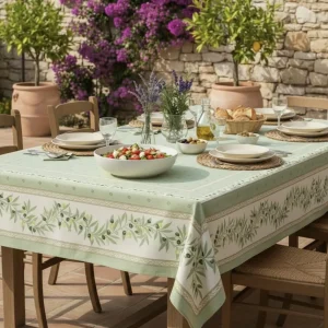 Frans tafelkleed: Ramatuelle Olives – Groen