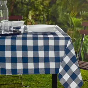 Frans tafelkleed: Geruit gecoat – Blauw