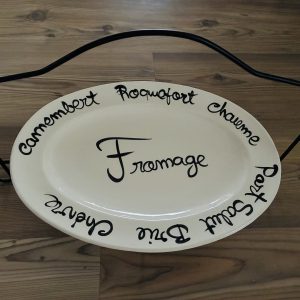 Etagère met ovaal bord.