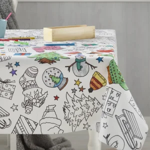 Tafelkleed: Kleurplaat – Kerst