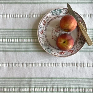 Tafelkleed: Met franje – Pistache