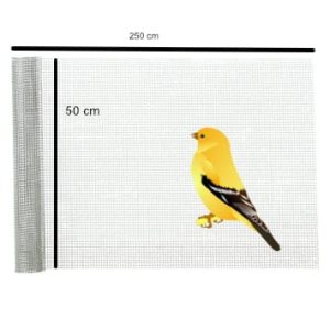 Volièregaas (gegalvaniseerd) – rol 2.5m – 50cm breed