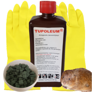 Complete (geur)verdrijfset tegen woelmuizen