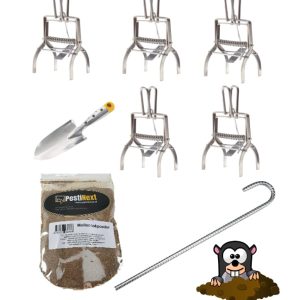 Mollen Bestrijden Pakket Compleet (5 Mollenklemmen + meer)