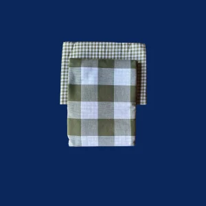 Beddengoed: Peuterdekbedhoes boerenbont – Khaki