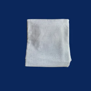 Beddengoed: Peuterdekbedhoes gestreept – Grijs