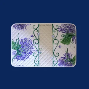 Placemat: Lavandes blanc per 1 – Roomwit