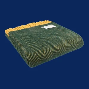 Plaid: Fishbone – Emerald & Mustard