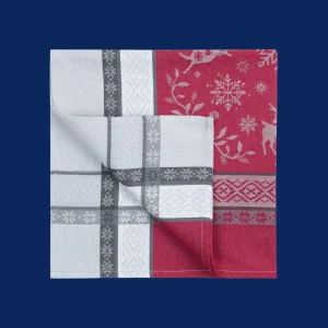 Servet: Jacquard Chamonix – Gris Rouge