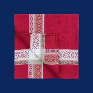 Servet: Jacquard Chamonix – Rouge