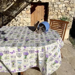 Frans tafelkleed: Baronnies – Naturel