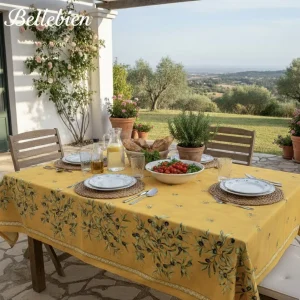 Frans tafelkleed: Oliviers – Geel