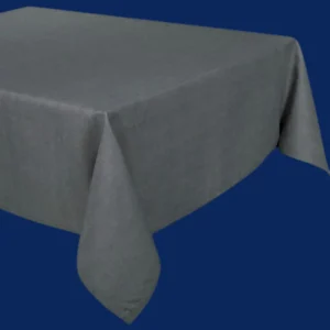 Tafelkleed: Effen katoen – Antraciet