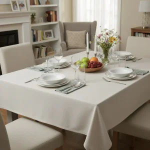 Tafelkleed: Linnenkatoen – Naturel (Zand)