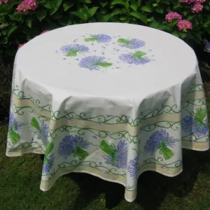 Frans tafelkleed: Lavendel – Roomwit