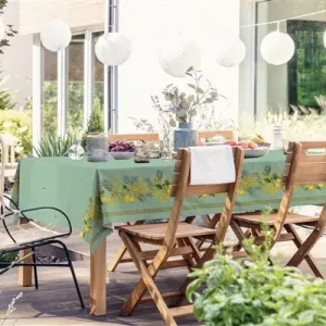 Frans tafelkleed: Citroen Mimosa – Groen