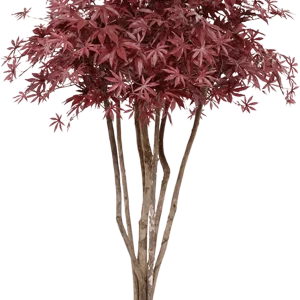 Acer deluxe kunstboom op stam 130cm – burgundy