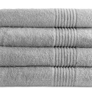 Handdoek Supreme Collectie – 4 stuks – 70×140 – lichtgrijs
