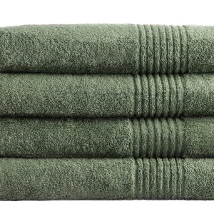 Handdoek Supreme Collectie – 4 stuks – 70×140 – oud groen