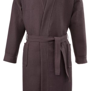 Dunne lichtgewicht saunabadjas van wafelkatoen van Taubert