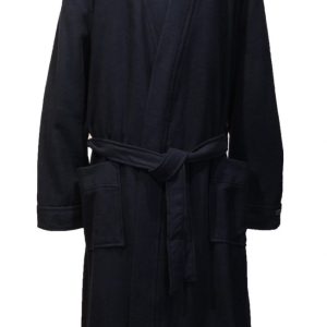 Donkerblauwe zachte kamerjas of kimono van Taubert