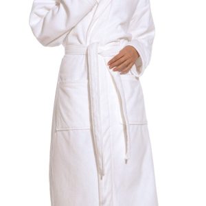 Witte badjas met sjaalkraag van Vossen