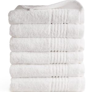 Handdoek Supreme Collectie – 6 stuks – 50×100 – wit