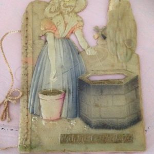 Antiek poëzieplaatje