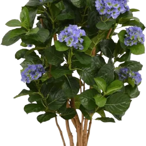 Hortensia kunstplant op stam 110cm – blauw