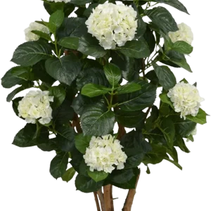 Hortensia kunstplant op stam 110cm – crème