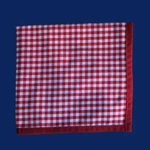 Servet: Geruit kleine ruit – Rood