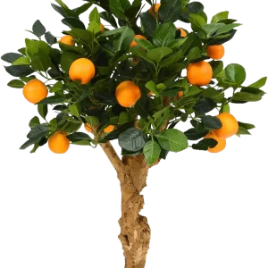 Sinaasappel Bonsai kunstboom op voet 65cm