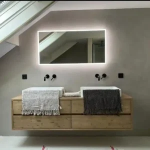 Badkamermeubel zwevend oud grijs 4 lades | Haarlem